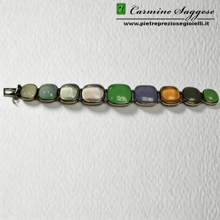 BRACCIALE BRONZO PIETRE DURE